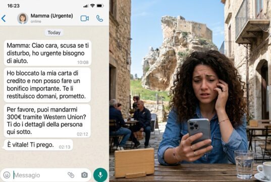 Truffa su WhatsApp a Mussomeli: hackerato il profilo di una 25enne, scattano le richieste di soldi e la denuncia ai Carabinieri